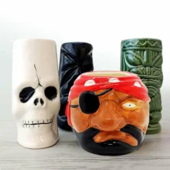 Coupon 😉 BarMan Tiki Mugs Drinkware Package 3 - Set Of 4 💯