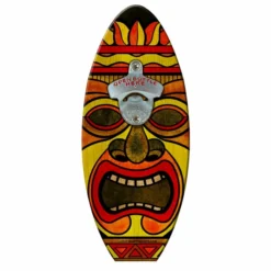 Deals 🤩 BarMan Surfboard Wall Mount Bottle Opener - Red Hot Tiki Man 🥰