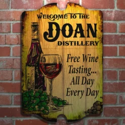 New 💯 BarMan Custom Tavern Shaped Wood Bar Sign - Distillery 🛒 -Barman Sales Store travern shaped distillery web2 700x700