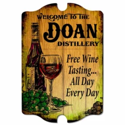 New 💯 BarMan Custom Tavern Shaped Wood Bar Sign - Distillery 🛒