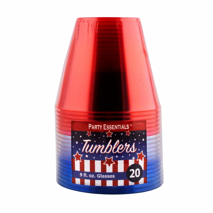 Buy 👍 BarMan Red, Clear, And Blue Tumblers - 20ct. - 9 Ounce 🧨 1 Buy 👍 BarMan Red, Clear, And Blue Tumblers - 20ct. - 9 Ounce 🧨