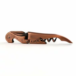 Outlet 🔔 BarMan Corkscrew - Copper Plated Double Lever W/ Embellished Etching 🎉 -Barman Sales Store twine embellished corkscrew copper bpc 1 700x700