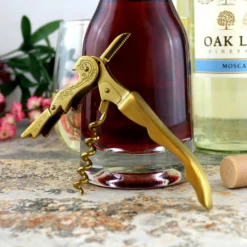Coupon 🛒 BarMan Corkscrew - Gold Plated Double Lever W/ Embellished Etching 🌟 -Barman Sales Store twine embellished corkscrew gold bpc 5 700x700