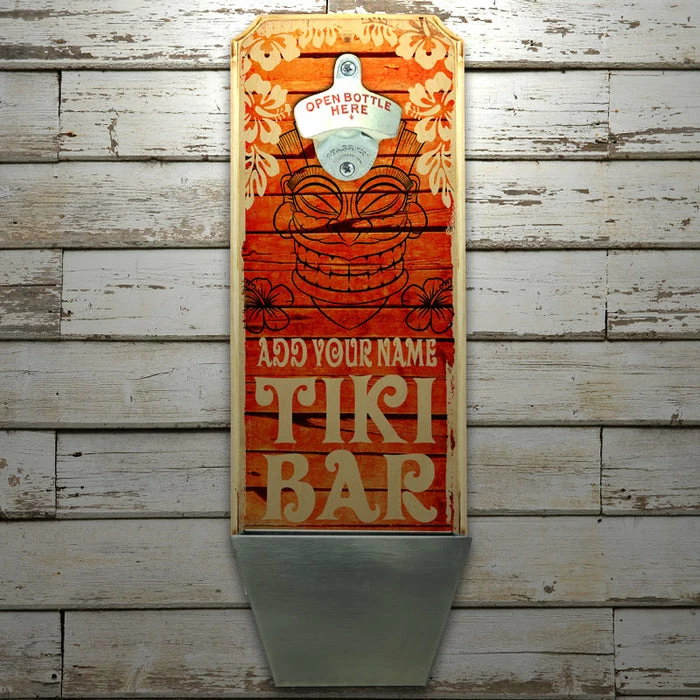 Flash Sale ✨ BarMan CUSTOMIZABLE Wall Mounted Wood Plaque Bottle Opener & Cap Catcher - Vintage Tiki Bar 🤩 3 Flash Sale ✨ BarMan CUSTOMIZABLE Wall Mounted Wood Plaque Bottle Opener & Cap Catcher - Vintage Tiki Bar 🤩 - Image 3