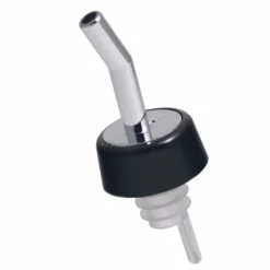 Hot Sale ✨ BarMan Liquor Pourers - Whiskey Collared - Packs Of 12 - Color Options ⌛ -Barman Sales Store whiskey collared liquor pourers chrome black collar 700x700