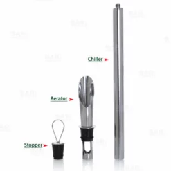 Deals ⭐ BarMan BarConic® Stainless Steel Wine Chiller Stick With Aerator ✔️ -Barman Sales Store wine aerator with chiller stick 2 700x700