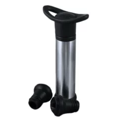 Budget 💯 BarMan Wine Pump With Stoppers - Black And Stainless Steel ⌛