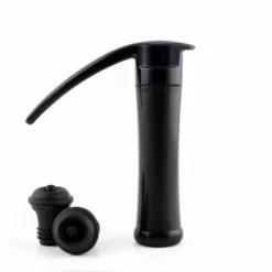 Deals ✔️ BarMan Handled Wine Pump W/ Stoppers (Color Options) ✔️ -Barman Sales Store wine stopper black clean 700x700