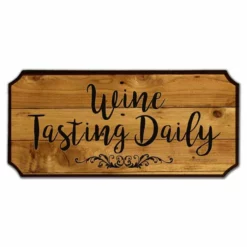Flash Sale 🧨 BarMan Wine Tasting Daily Wood Plaque Sign 🔥