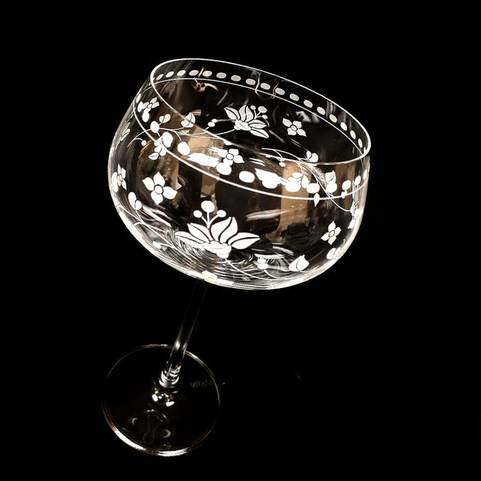 Promo ⭐ BarMan Vintage Floral Coupe Set 13.5 Oz - 4 Pack 😍 2 Promo ⭐ BarMan Vintage Floral Coupe Set 13.5 Oz - 4 Pack 😍 - Image 2